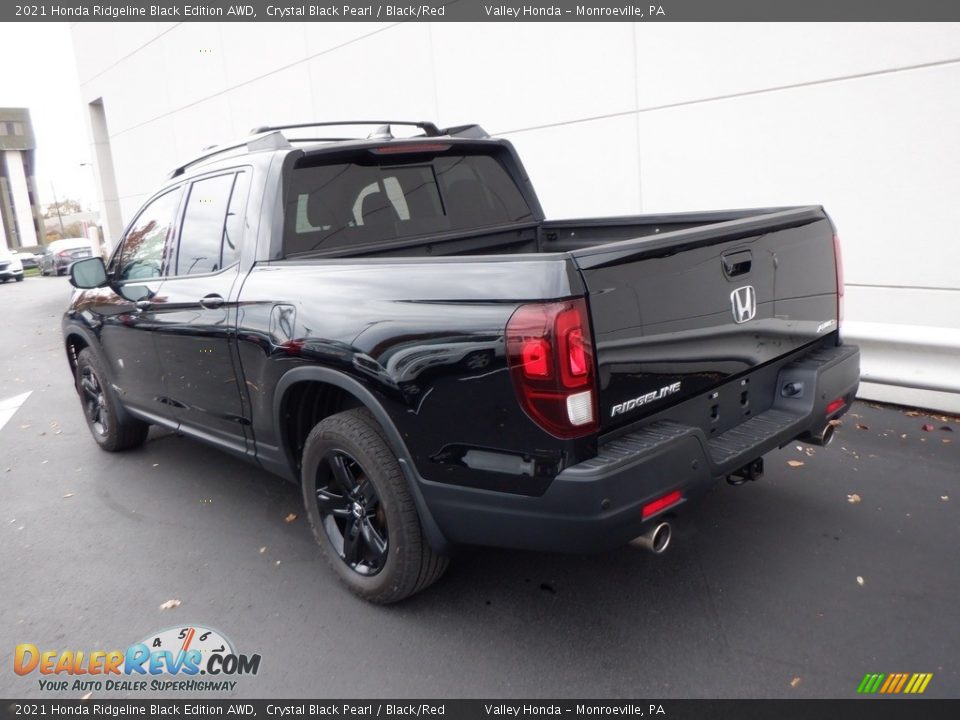 2021 Honda Ridgeline Black Edition AWD Crystal Black Pearl / Black/Red Photo #9