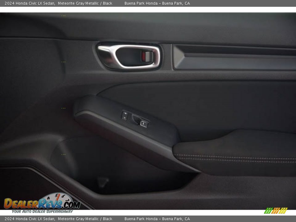 2024 Honda Civic LX Sedan Meteorite Gray Metallic / Black Photo #36