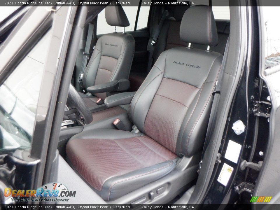 Front Seat of 2021 Honda Ridgeline Black Edition AWD Photo #18