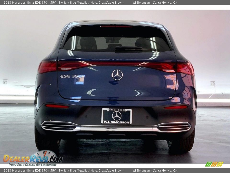 2023 Mercedes-Benz EQE 350+ SUV Twilight Blue Metallic / Neva Gray/Sable Brown Photo #3