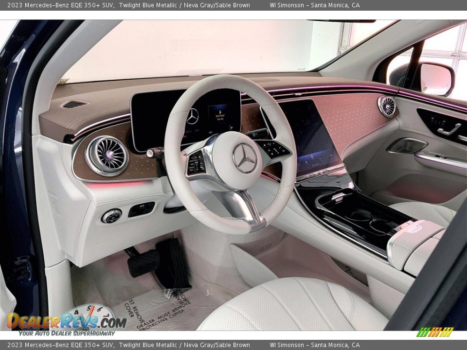 Neva Gray/Sable Brown Interior - 2023 Mercedes-Benz EQE 350+ SUV Photo #4