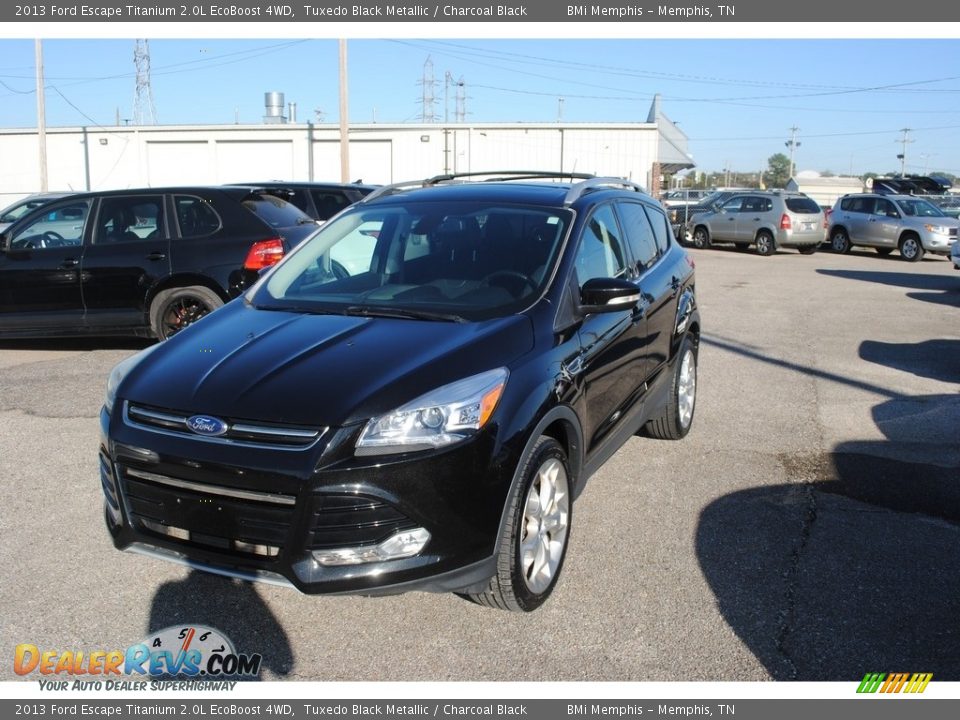 2013 Ford Escape Titanium 2.0L EcoBoost 4WD Tuxedo Black Metallic / Charcoal Black Photo #1