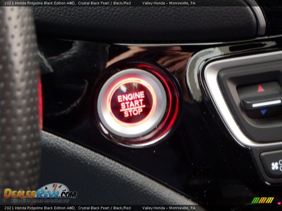 2021 Honda Ridgeline Black Edition AWD Crystal Black Pearl / Black/Red Photo #23