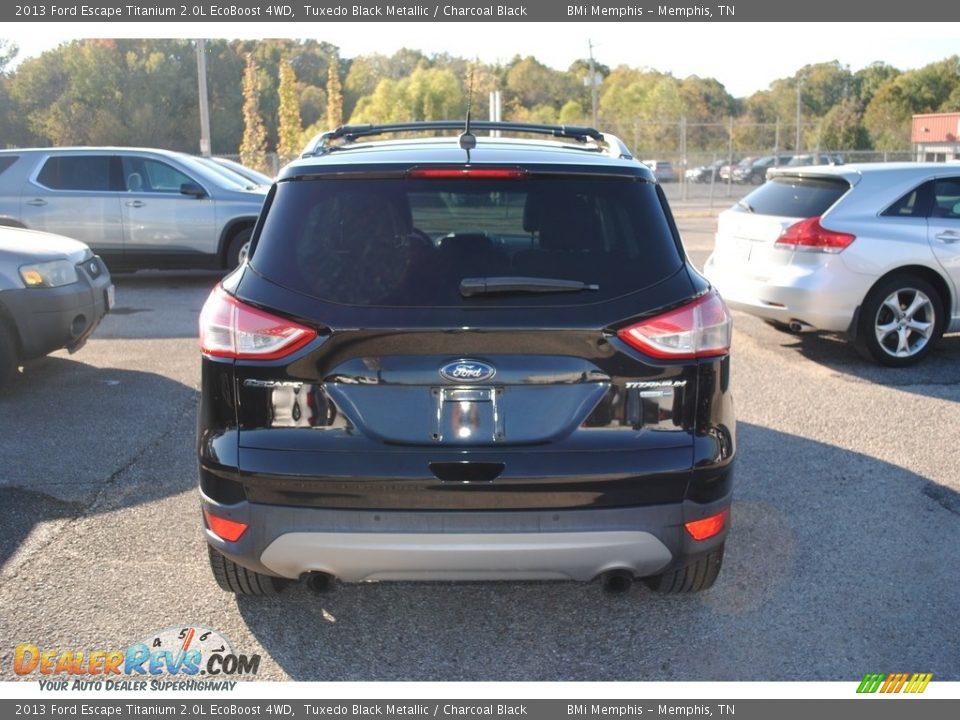 2013 Ford Escape Titanium 2.0L EcoBoost 4WD Tuxedo Black Metallic / Charcoal Black Photo #4