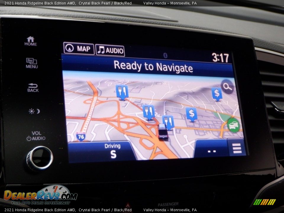 Navigation of 2021 Honda Ridgeline Black Edition AWD Photo #24