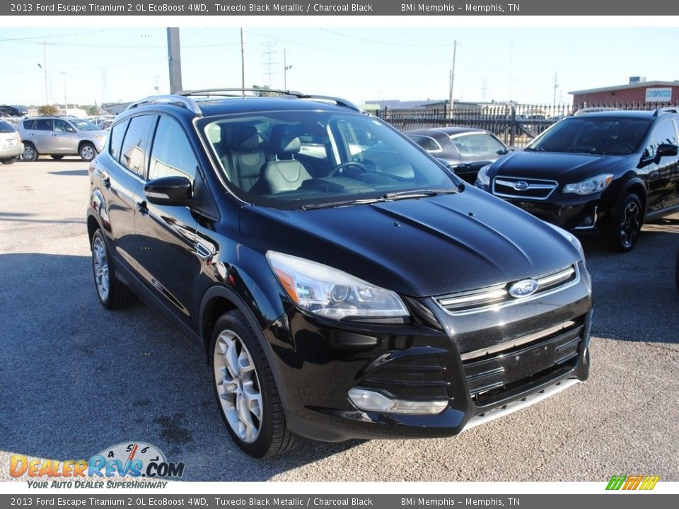 2013 Ford Escape Titanium 2.0L EcoBoost 4WD Tuxedo Black Metallic / Charcoal Black Photo #7