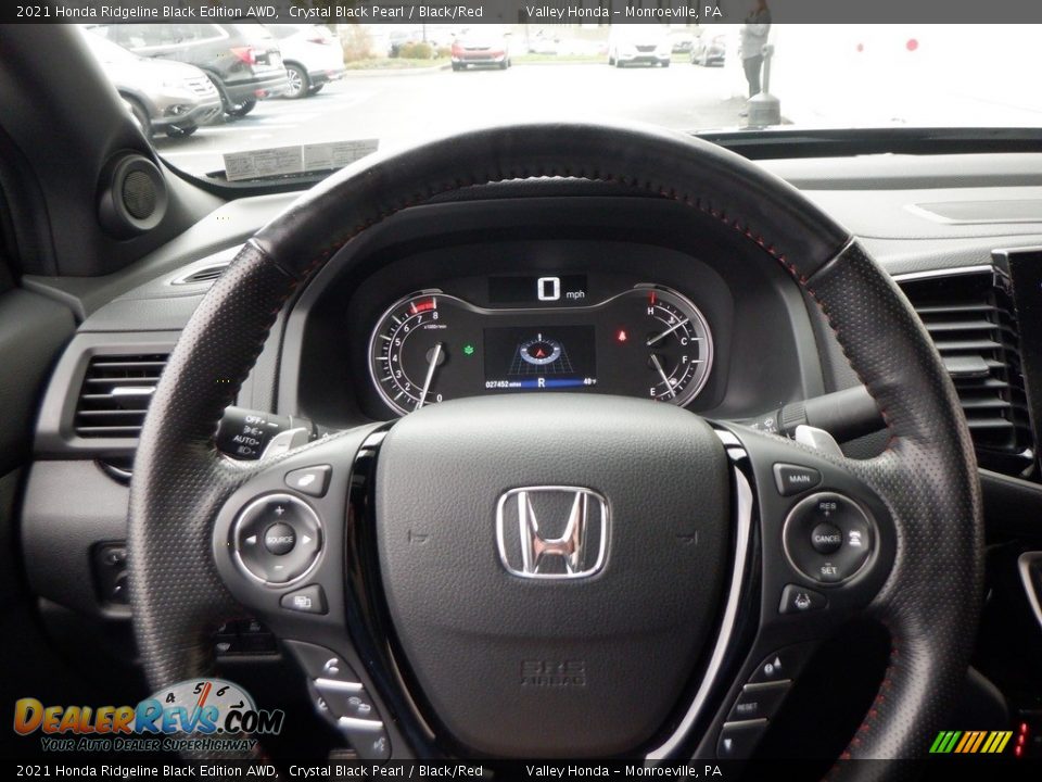 2021 Honda Ridgeline Black Edition AWD Steering Wheel Photo #30