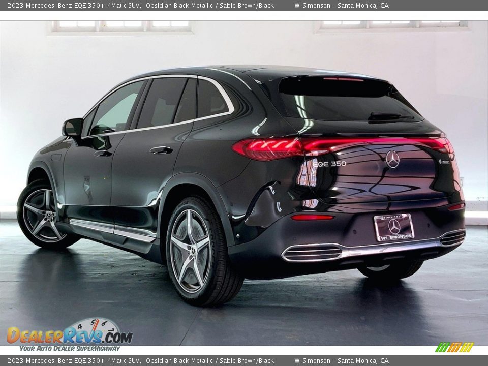 2023 Mercedes-Benz EQE 350+ 4Matic SUV Obsidian Black Metallic / Sable Brown/Black Photo #2