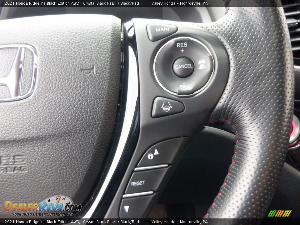 2021 Honda Ridgeline Black Edition AWD Steering Wheel Photo #32
