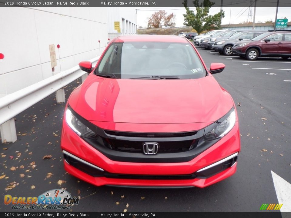 2019 Honda Civic LX Sedan Rallye Red / Black Photo #4