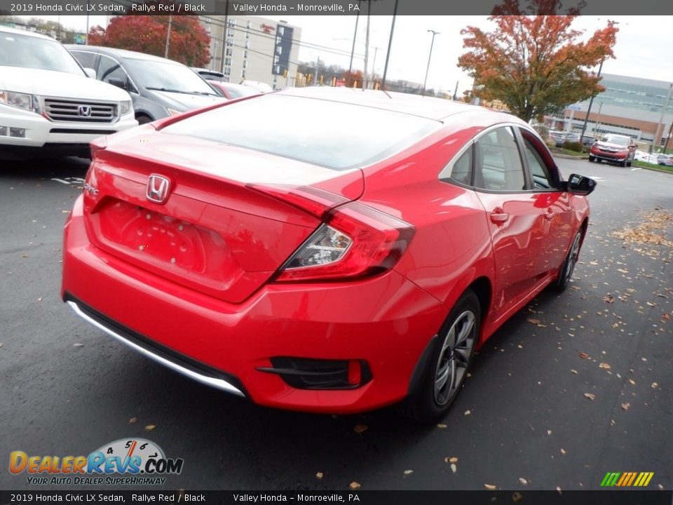 2019 Honda Civic LX Sedan Rallye Red / Black Photo #6