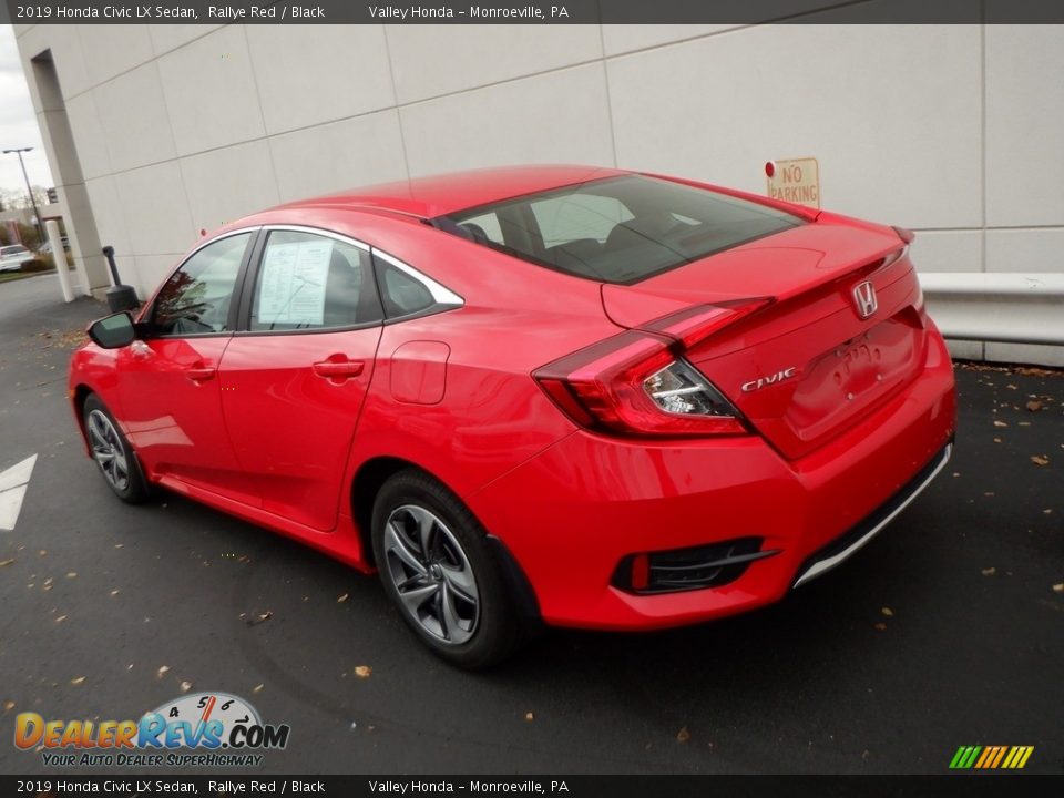 2019 Honda Civic LX Sedan Rallye Red / Black Photo #8