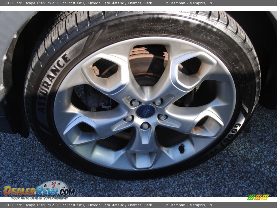 2013 Ford Escape Titanium 2.0L EcoBoost 4WD Tuxedo Black Metallic / Charcoal Black Photo #33