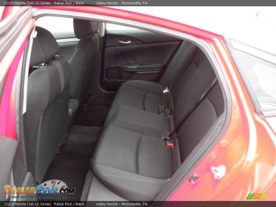 2019 Honda Civic LX Sedan Rallye Red / Black Photo #23