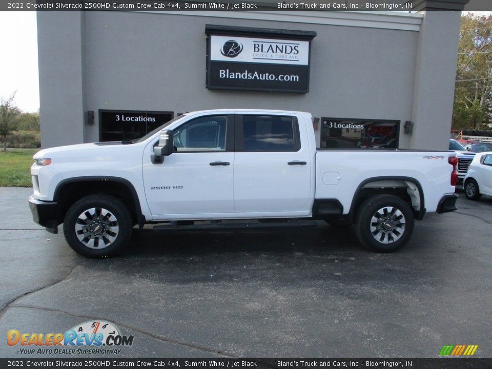 2022 Chevrolet Silverado 2500HD Custom Crew Cab 4x4 Summit White / Jet Black Photo #1