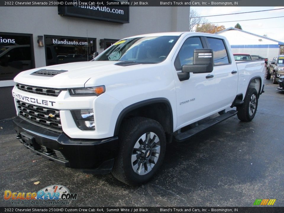 2022 Chevrolet Silverado 2500HD Custom Crew Cab 4x4 Summit White / Jet Black Photo #2