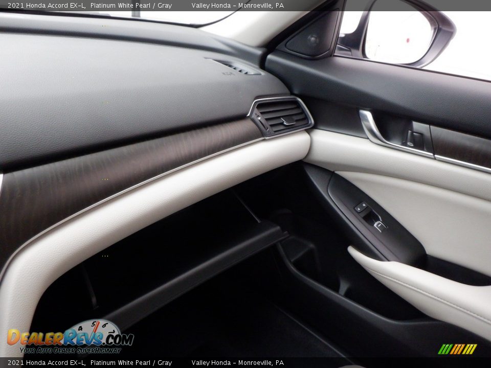 2021 Honda Accord EX-L Platinum White Pearl / Gray Photo #23