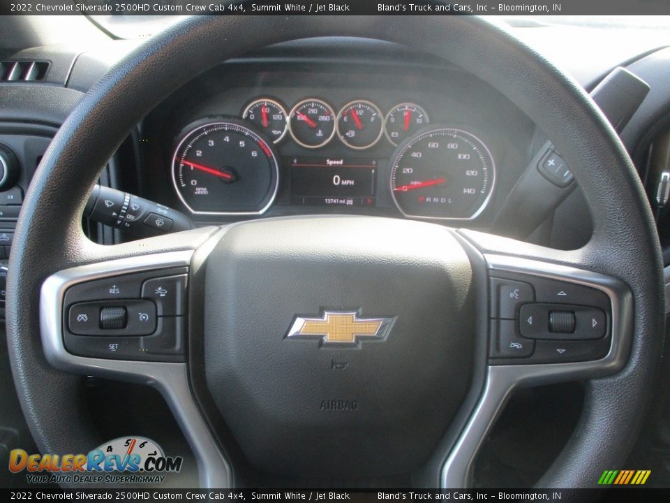 2022 Chevrolet Silverado 2500HD Custom Crew Cab 4x4 Steering Wheel Photo #14