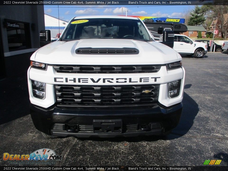 2022 Chevrolet Silverado 2500HD Custom Crew Cab 4x4 Summit White / Jet Black Photo #25