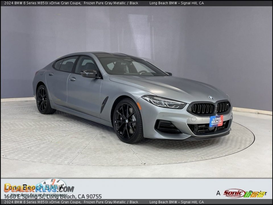 2024 BMW 8 Series M850i xDrive Gran Coupe Frozen Pure Gray Metallic / Black Photo #1