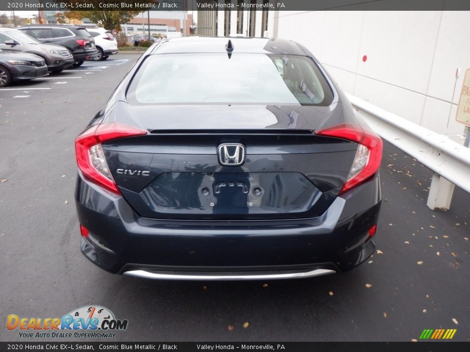 2020 Honda Civic EX-L Sedan Cosmic Blue Metallic / Black Photo #6