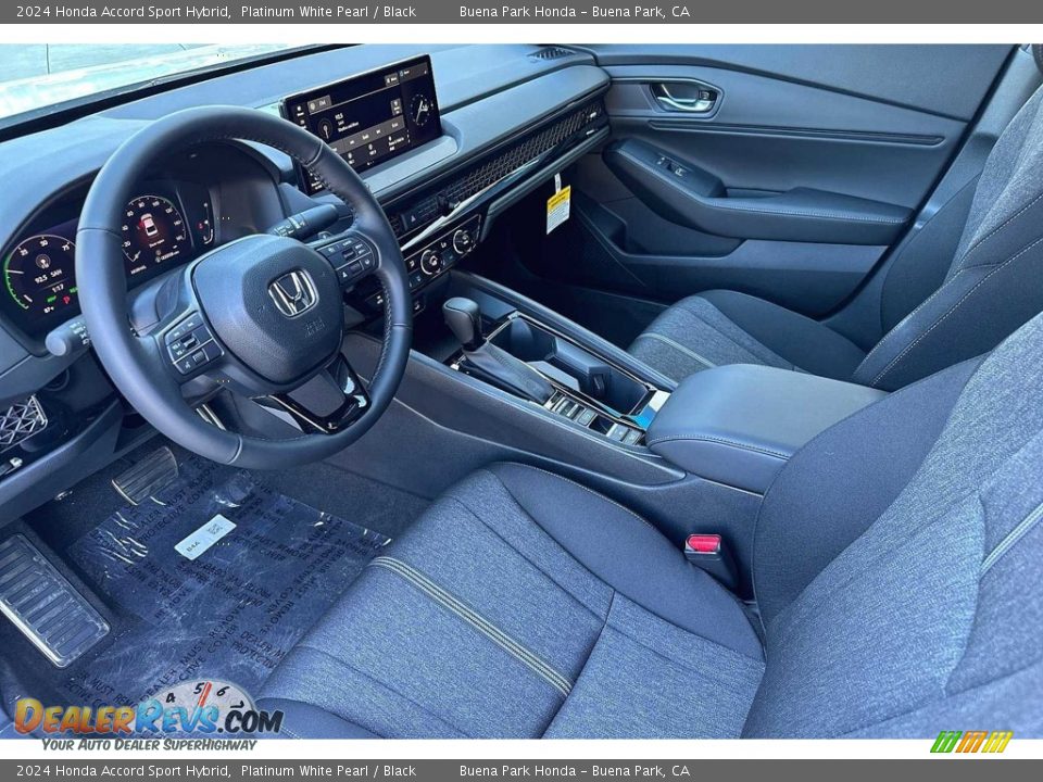 Black Interior - 2024 Honda Accord Sport Hybrid Photo #7