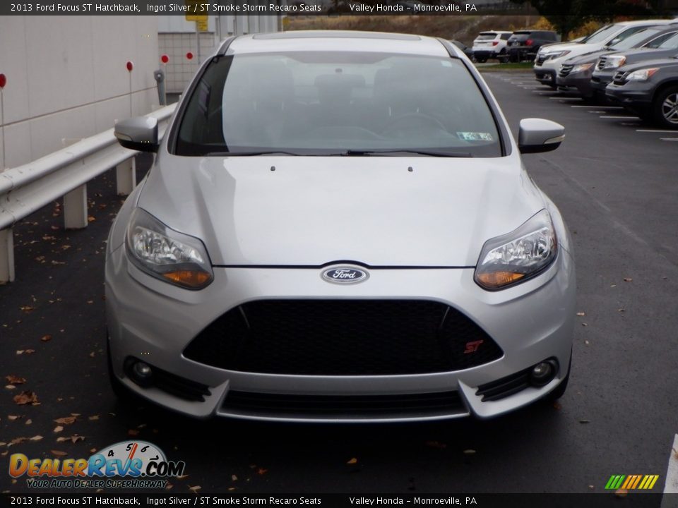 2013 Ford Focus ST Hatchback Ingot Silver / ST Smoke Storm Recaro Seats Photo #5