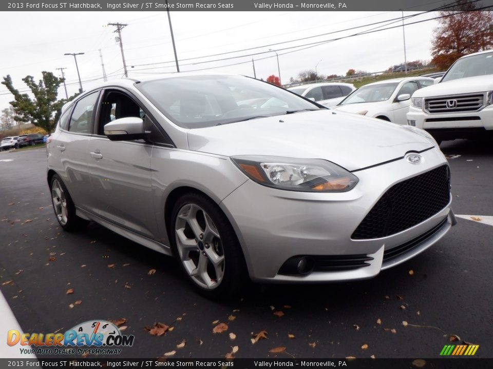 2013 Ford Focus ST Hatchback Ingot Silver / ST Smoke Storm Recaro Seats Photo #7