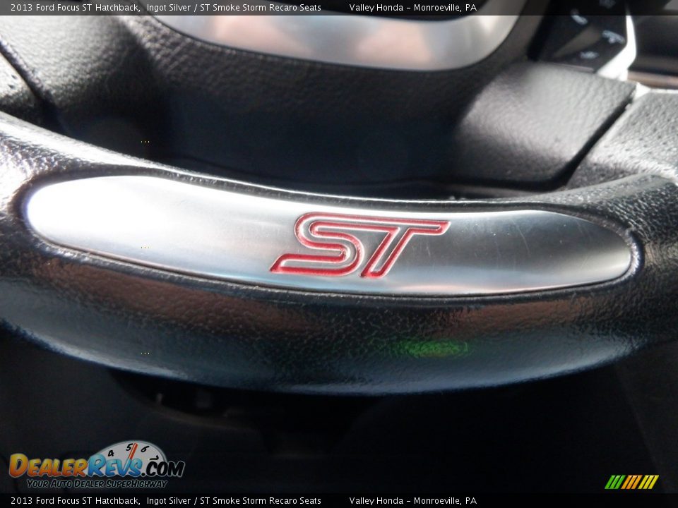 2013 Ford Focus ST Hatchback Ingot Silver / ST Smoke Storm Recaro Seats Photo #22