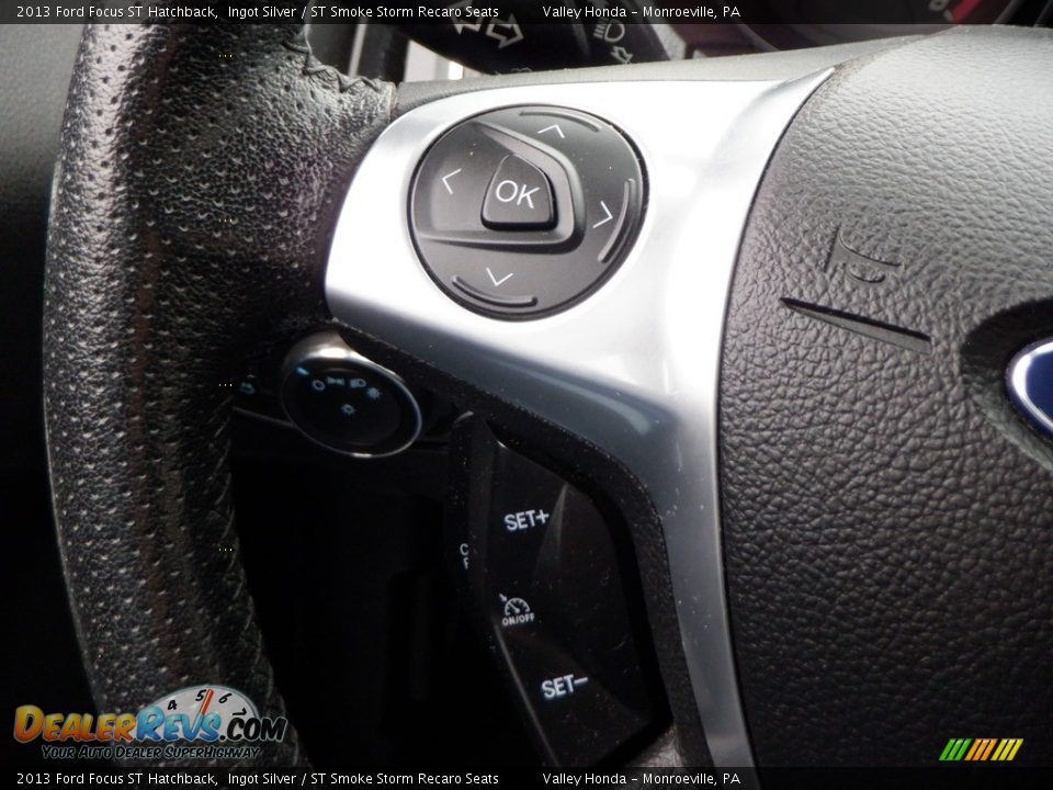 2013 Ford Focus ST Hatchback Ingot Silver / ST Smoke Storm Recaro Seats Photo #23