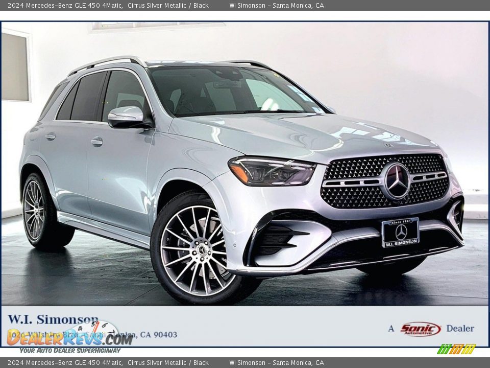 2024 Mercedes-Benz GLE 450 4Matic Cirrus Silver Metallic / Black Photo #1