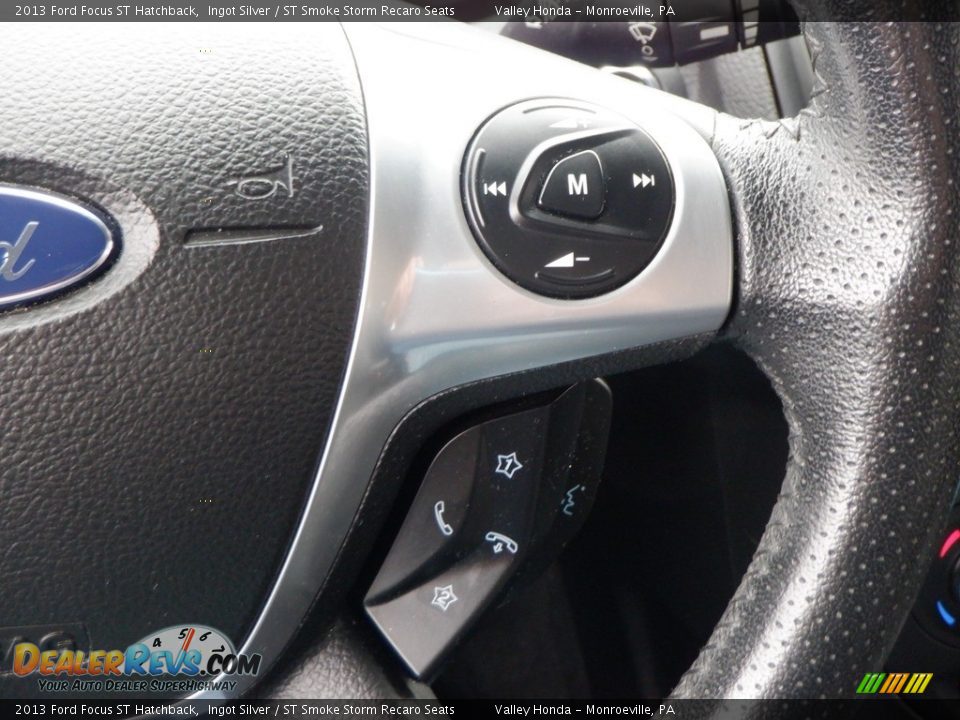 2013 Ford Focus ST Hatchback Ingot Silver / ST Smoke Storm Recaro Seats Photo #24