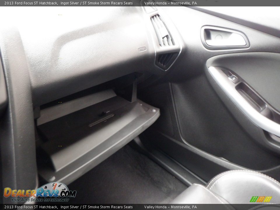 2013 Ford Focus ST Hatchback Ingot Silver / ST Smoke Storm Recaro Seats Photo #25