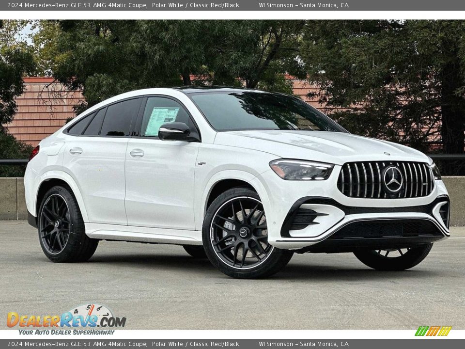 Polar White 2024 Mercedes-Benz GLE 53 AMG 4Matic Coupe Photo #2