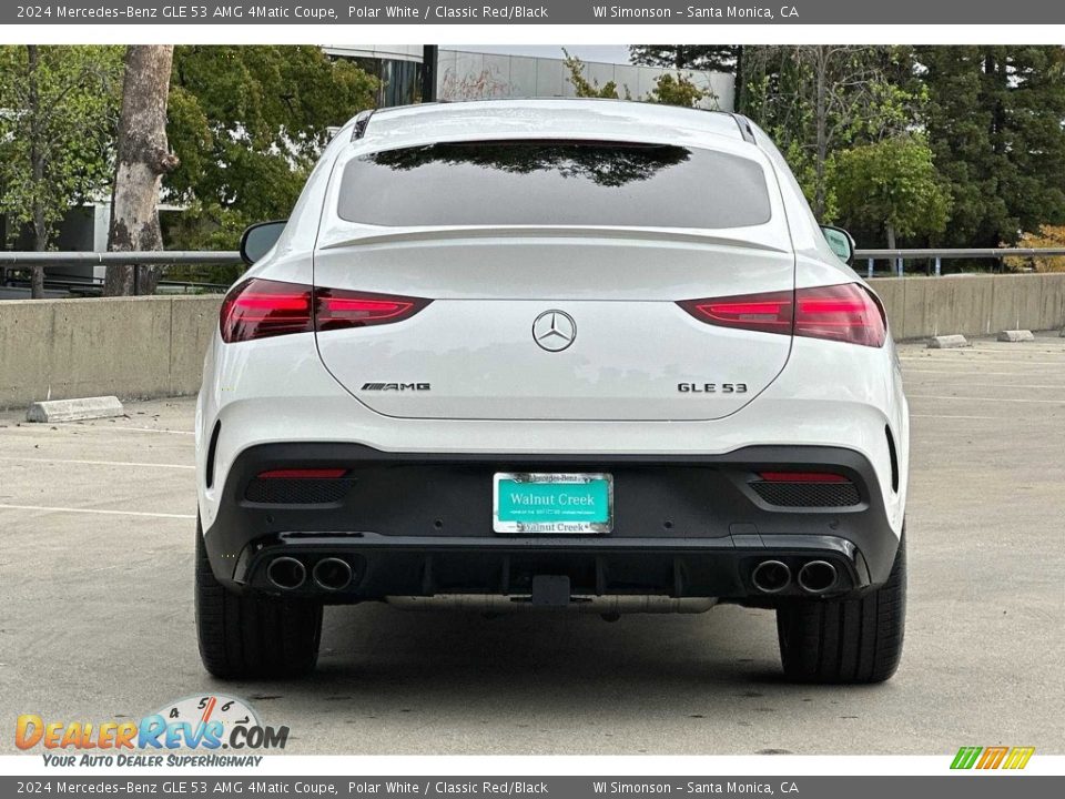 2024 Mercedes-Benz GLE 53 AMG 4Matic Coupe Polar White / Classic Red/Black Photo #5