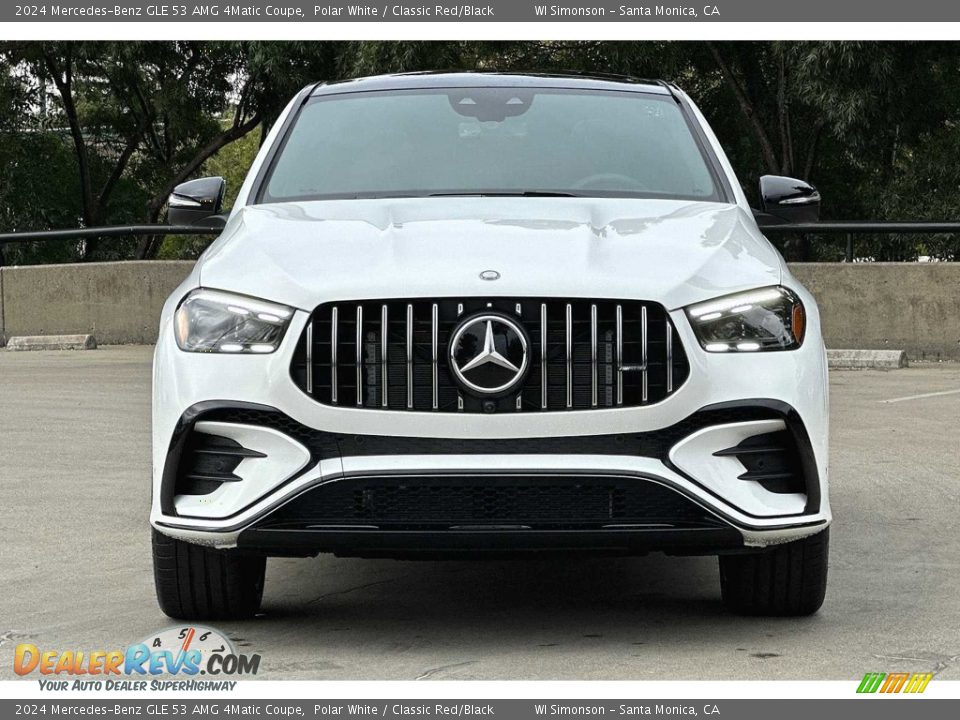 2024 Mercedes-Benz GLE 53 AMG 4Matic Coupe Polar White / Classic Red/Black Photo #6