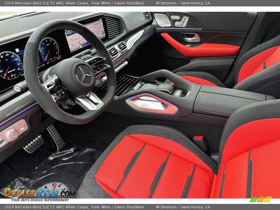 Classic Red/Black Interior - 2024 Mercedes-Benz GLE 53 AMG 4Matic Coupe Photo #7