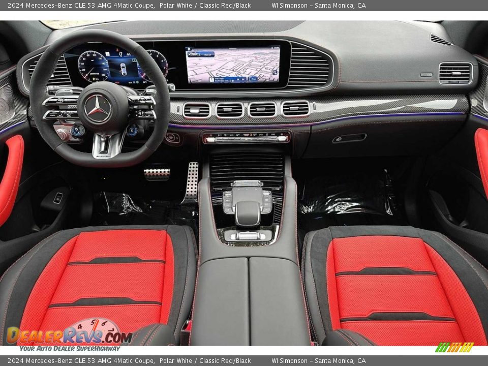 Classic Red/Black Interior - 2024 Mercedes-Benz GLE 53 AMG 4Matic Coupe Photo #10