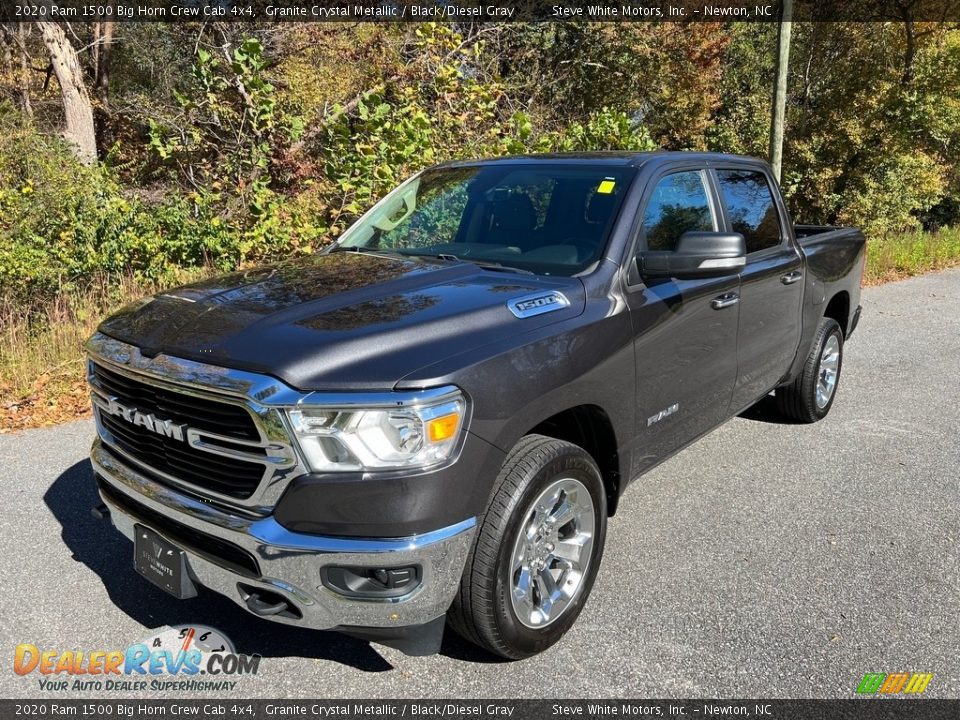 2020 Ram 1500 Big Horn Crew Cab 4x4 Granite Crystal Metallic / Black/Diesel Gray Photo #2