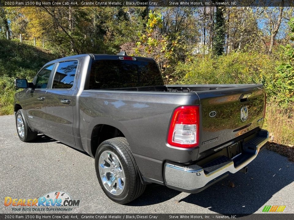 2020 Ram 1500 Big Horn Crew Cab 4x4 Granite Crystal Metallic / Black/Diesel Gray Photo #9