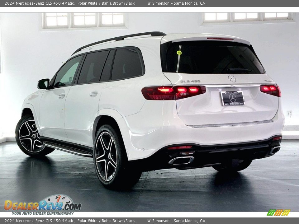 2024 Mercedes-Benz GLS 450 4Matic Polar White / Bahia Brown/Black Photo #2