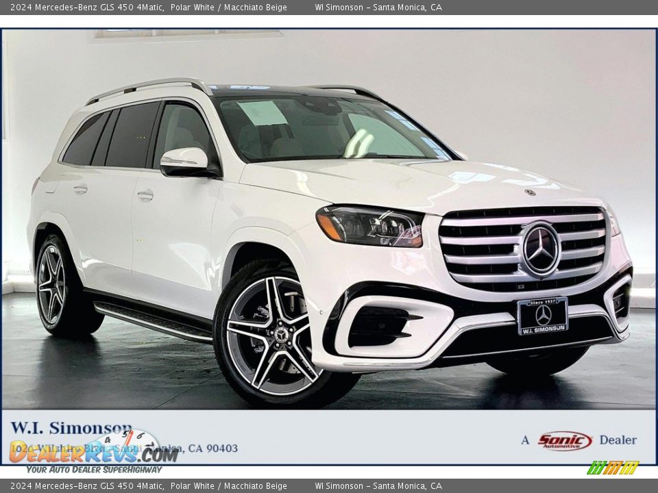 2024 Mercedes-Benz GLS 450 4Matic Polar White / Macchiato Beige Photo #1