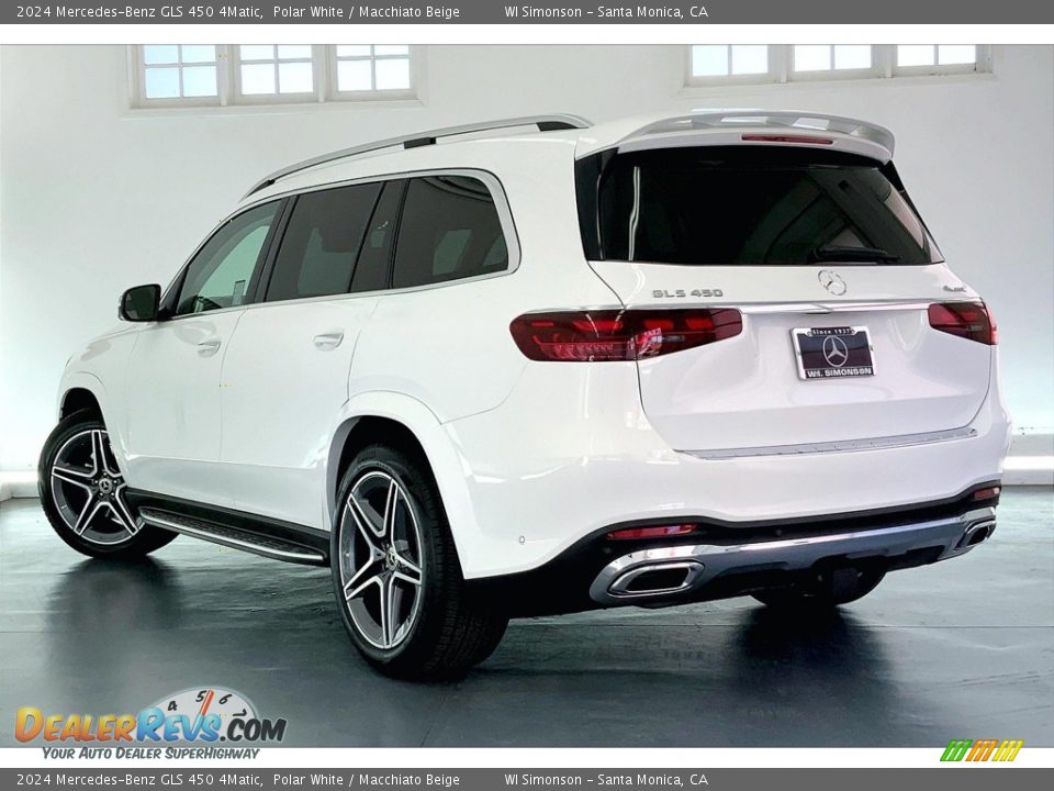 2024 Mercedes-Benz GLS 450 4Matic Polar White / Macchiato Beige Photo #2