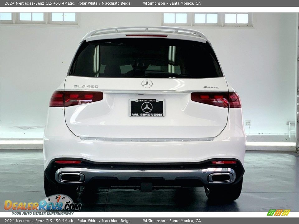 2024 Mercedes-Benz GLS 450 4Matic Polar White / Macchiato Beige Photo #3