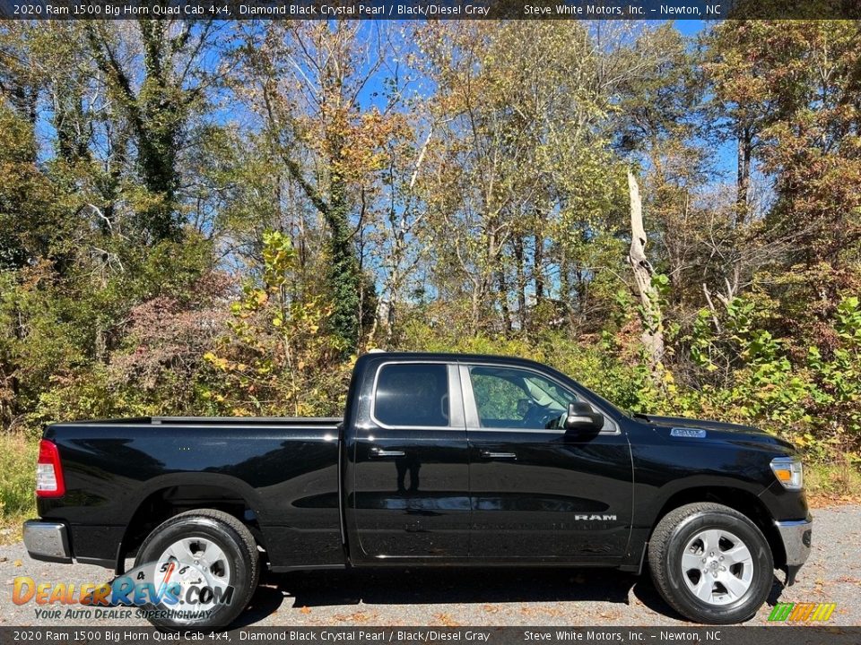 Diamond Black Crystal Pearl 2020 Ram 1500 Big Horn Quad Cab 4x4 Photo #5