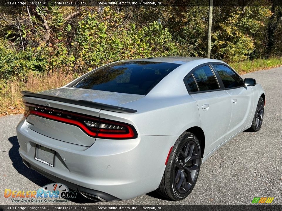 2019 Dodge Charger SXT Triple Nickel / Black Photo #7