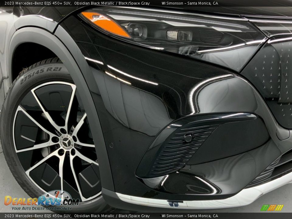 2023 Mercedes-Benz EQS 450+ SUV Obsidian Black Metallic / Black/Space Gray Photo #3