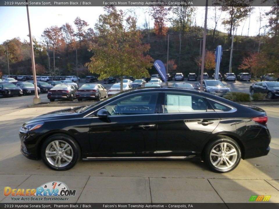 2019 Hyundai Sonata Sport Phantom Black / Black Photo #5