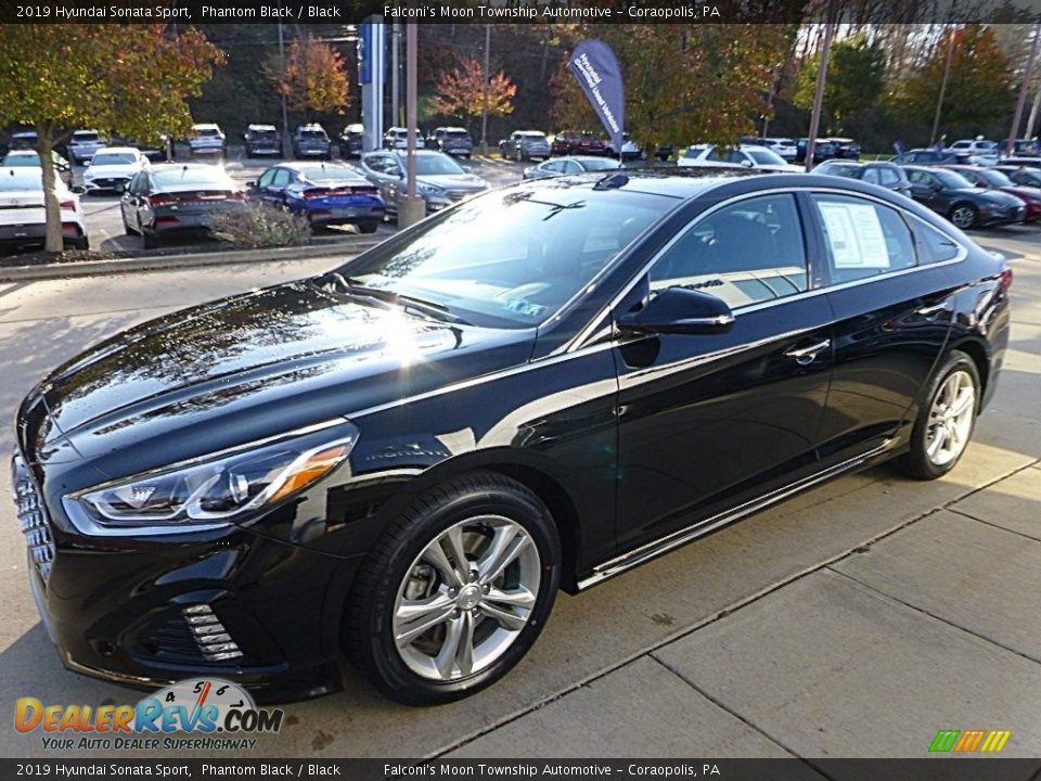 2019 Hyundai Sonata Sport Phantom Black / Black Photo #6