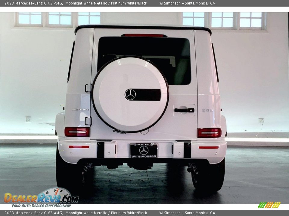 2023 Mercedes-Benz G 63 AMG Moonlight White Metallic / Platinum White/Black Photo #3